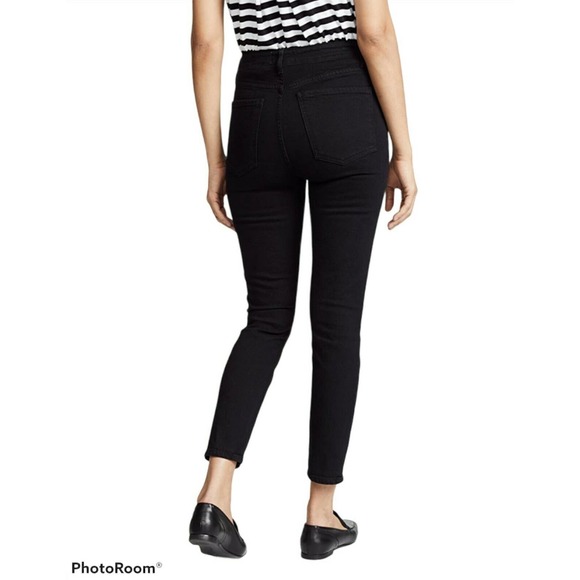 Agolde Nico Zip Front high-rise Black Jeans, 25R - Picture 2 of 12